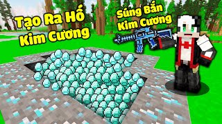 REDHOOD THỬ THÁCH CHẾ TẠO SÚNG BẮN KIM CƯƠNG TRONG MINECRAFT*TROLL MỀU BẰNG SÚNG KIM CƯƠNG SIÊU PRO