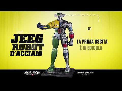 Costruisci il tuo Jeeg Robot d'acciaio in edicola con La Gazzetta dello Sport e Corriere della Sera