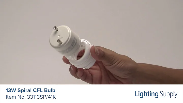 TCP 13W Spiral CFL Bulb (33113SP/41K)
