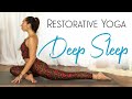 20 Minute Restorative Yoga ( BEST Yoga for DEEP SLEEP )