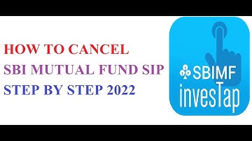 How to stop sbi mutual fund sip online.