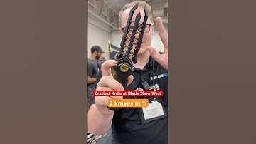 This is the craziest knife at Blade Show West. 2 Knives in 1!