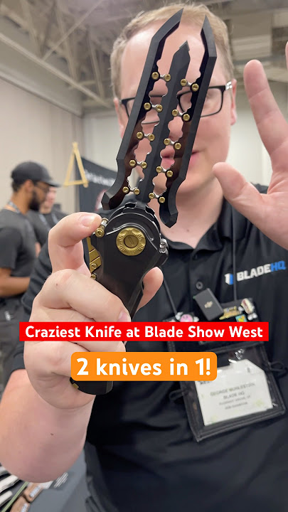 This is the craziest knife at Blade Show West. 2 Knives in 1!