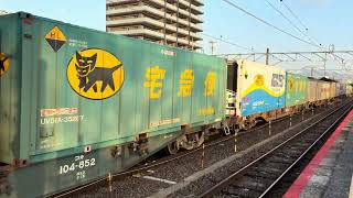 EF210形139号機牽引 下り貨物列車1055レ(東京タ→福岡タ) 柳井駅4番ホーム通過
