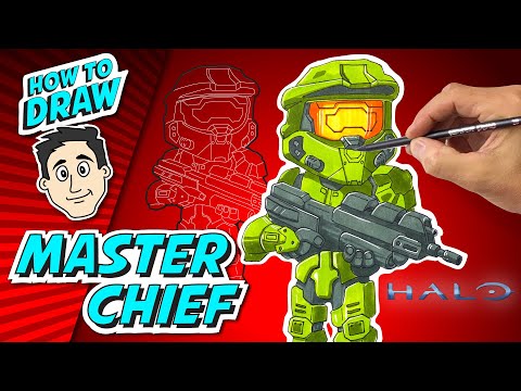 How to Draw HALO Master Chief