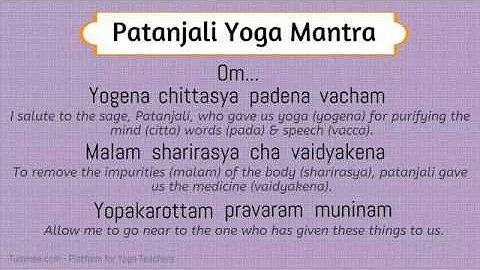 Patanjali Yoga Mantra