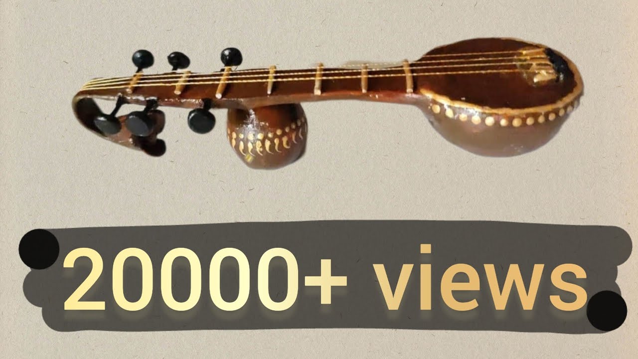 How to make Miniature Veenai using resin clay