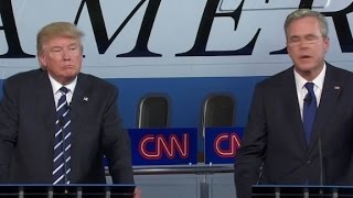 Bush: Trump should apologize to my wife