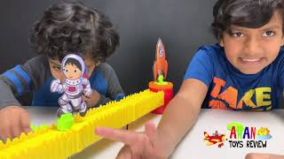 RYAN’S ROCKET RACE GAME RYAN Vs  COMBO PANDA!! A Family Night Fun CHALLENGE!!