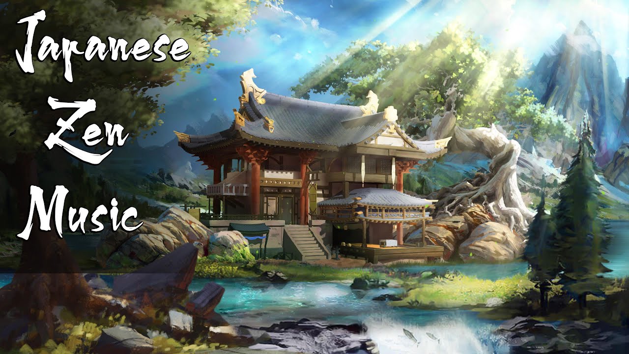Japanese Peaceful Temple Japanese Flute Music For Healing, Meditation