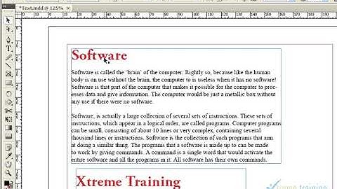 Adobe Indesign Tutorial in Tamil Eyedropper Use with Text