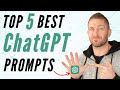 Top 5 Best ChatGPT Prompts (Gamechanging!) Prompt Engineering Tutorial