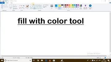 Fill with colour tool