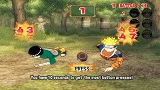 (PCSX2) Naruto Ultimate Ninja 2 Walkthrough Part 15 Push-up Battle! (Minigame 4) (720p) screenshot 4