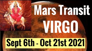 Mars transit Virgo Sept 6th - Oct 21st 2021 + Mars/Mercury/Sun combustion! ALL SIGNS