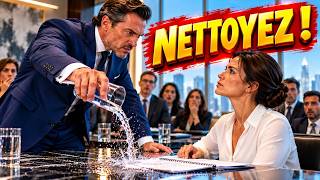 « Nettoyez ! » ordonne le PDG… la réponse de cette femme glace toute la salle