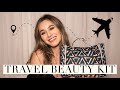 Travel beauty kit  all the makeup skincare  haircare i take travelling 