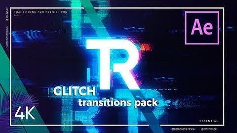 Glitch Transitions — After Effects template
