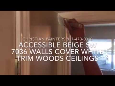Accessible Beige Sw 7036 Walls Cover White Sherwin Williams Accessible Beige Sw 7036 Walls Cover White Sherwin Williams Brightest Flat Trim Woods Ceiling