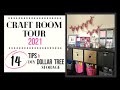 CRAFT ROOM TOUR 2021 | 14 Organizing Tips | DIY Dollar Tree Storage Solutions