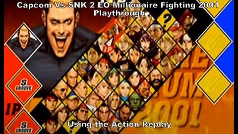 Capcom vs Snk 2 EO Millionaire Fighting 2001 Yamazaki Playthrough using the AR for GC :D #Nintendo