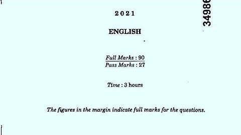 HSLC Final Exam ENGLISH Questions paper 2021 !  H. S. L. C Final Exam ENGLISH question 2021 Assam !