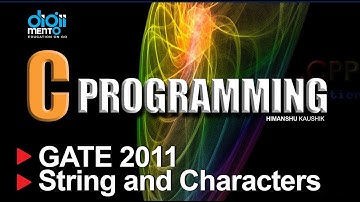 C Programming - GATE 2011 Strings and Characters Computer Science CSE