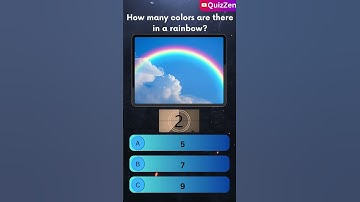 🌈 How Many Colors Are in a Rainbow? | Nature Quiz | QuizZen #quiz #naturequiz #gkquiz #dailyquiz