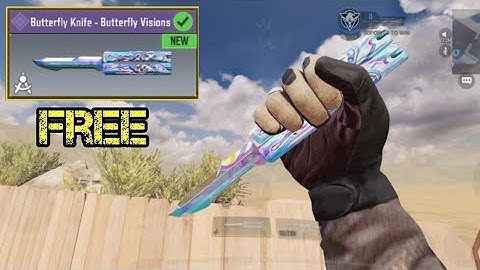 New free Epic Butterfly Knife - Butterfly Vision - Credit Store Update S1 in Call of Duty Mobile