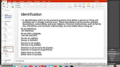 SPAN 1010 CHAPTER 5 VIDEO