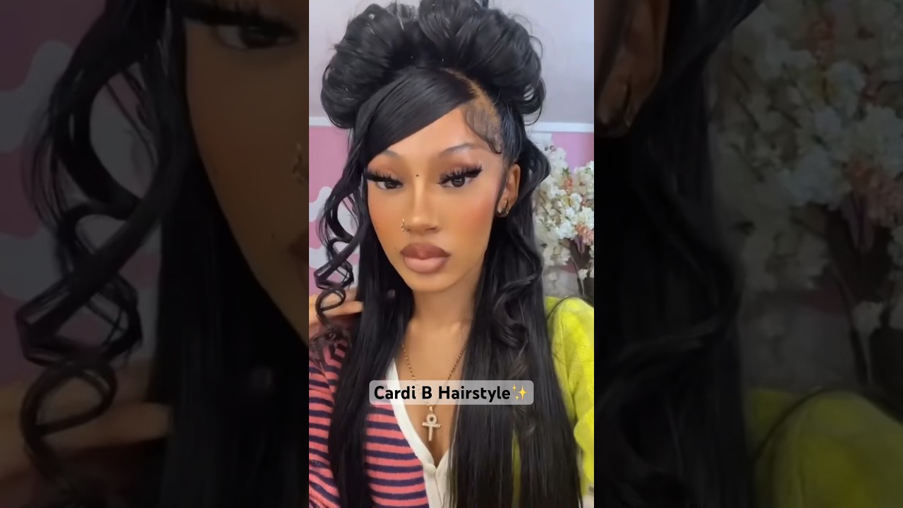 Cardi B hairstyle tutorial✨