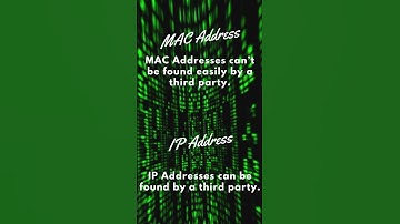 Difference between IP Address and Mac Address