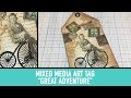 Mixed Media Art Tag - Great Adventure