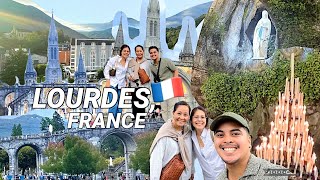 OUR FIRST TIME IN LOURDES, FRANCE | VISITING THE GROTTO