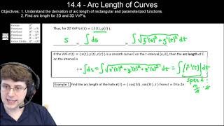 14.4 Arc Length of Curves