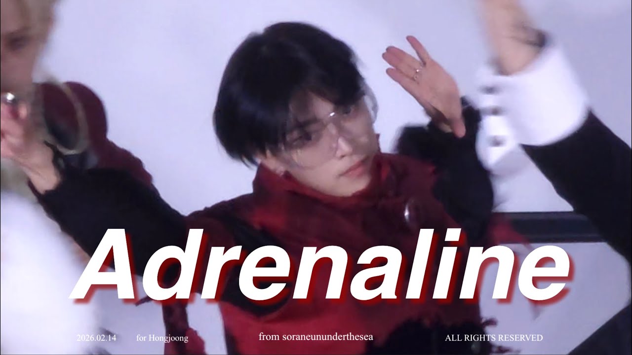 4K l 260214 ATEEZ 홍중 [ Adrenaline ] Hongjoong fancam 에이티즈 직캠 음중 미니팬미팅 아드레날린 음악중심 미팬