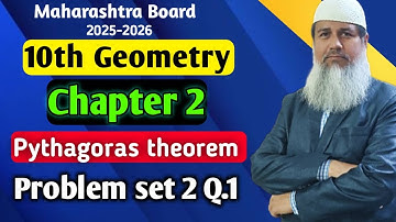 L2 Pythagoras Theorem problem set-2 Q.1 | Pythagoras Theorem | Ayyub Khan Classes |