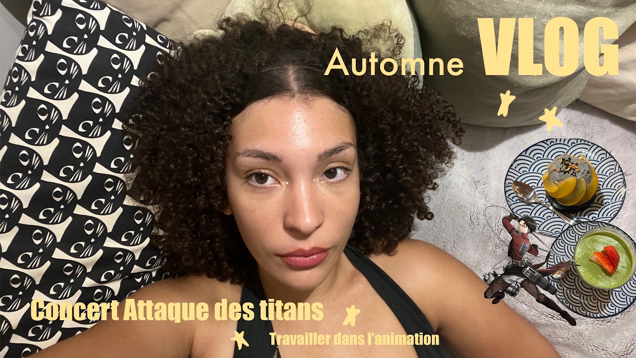 🍁 automne vlog | concert attaque des titans , travailler dans l'animation , weekend à paris 🍂