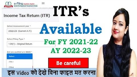 New ITR filing 2022-23 enabled  but be careful and don