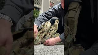 Agilite SAPI Tactical Hydration Bladder with the K19 plate carrier and Micro Map back panel #shorts