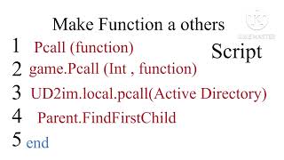 How to make Pcall In Script with on Roblox studio