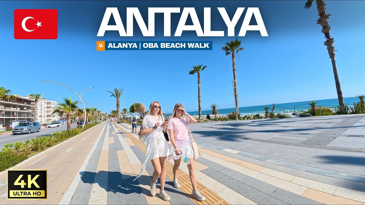 Alanya Oba Beach Walk 🏖️ | Antalya Turkey | May 2026 [4K HD] 🇹🇷 - YouTube
