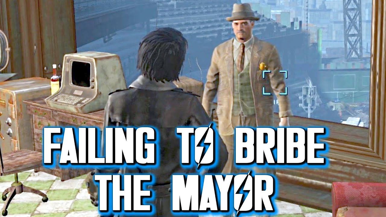 Fallout 4 Fail to Bribe the Mayor of Diamond City YouTube