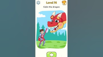 Calm the dragon - DOP 5: Delete One Part Level 75 #shorts #games #dop5