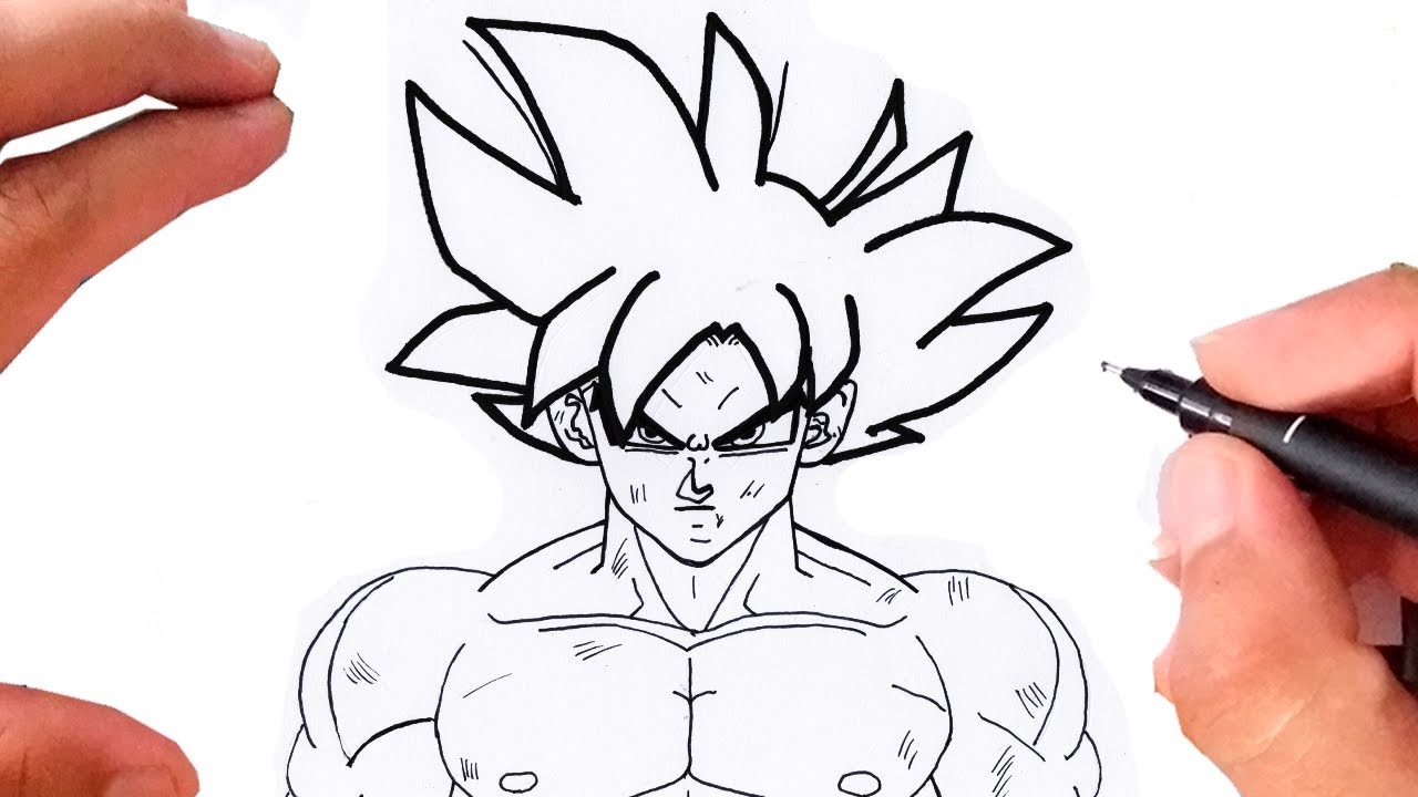 Como Desenhar o GOKU INSTINTO SUPERIOR