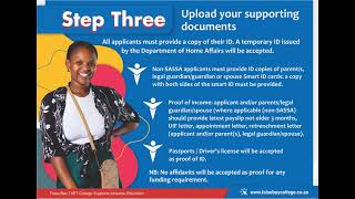 How To Create A Nsfas Bursary Application When Studying With False Bay Tvet College