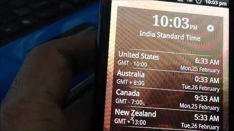 World Time Widget - Keep track of time in different time zones