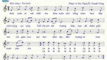 Mùa xuân em tới trường (Hát mẫu): Chủ đề 5 - SGK Âm nhạc 6 Cánh diều/ Tone: Gdur