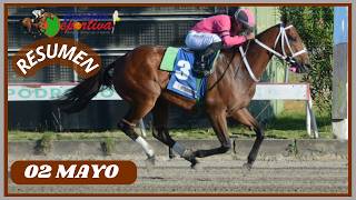 ✅RESUMEN 📽 sábado 02 MAYO 2026 carreras caballos🏇 en el V Centenario💰
