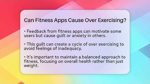 Can Fitness Apps Cause Over Exercising? - Inside Body Image
